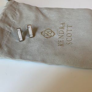 Kendra Scott White Drusy earrings